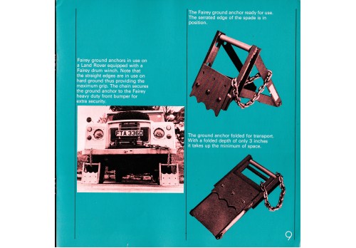 Fairey / Mayflower Winch Ground Anchors (Pair) 583590