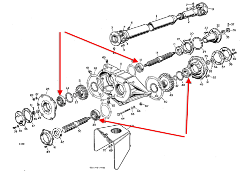 Rear PTO Bearing 217504