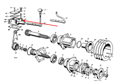 PTO Selector Housing 217773