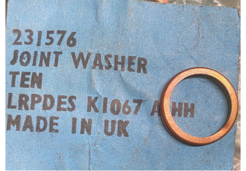Copper Crush Sealing Washer 231576