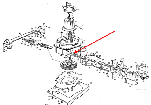 Aeroparts Capstan Winch Wormshaft Rear Bearing 235646