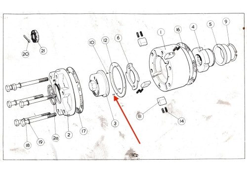 MAP Free Wheeling Hub Pawl Retaining Ring Drive Pins (QTY 4) 536603/10