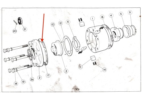 MAP Free Wheeling Hub Front Oil Gasket 536603/17