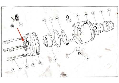 MAP Free Wheeling Hub Actuating Disc Dust & Grease Seal Combined 536603/2a (LATE)