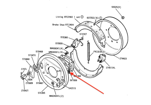 Handbrake Drum Mud Shield Gasket 561856