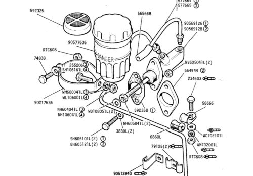 Brake Fluid Reservoir to Master Cylinder Pipe Connector Hose 565668