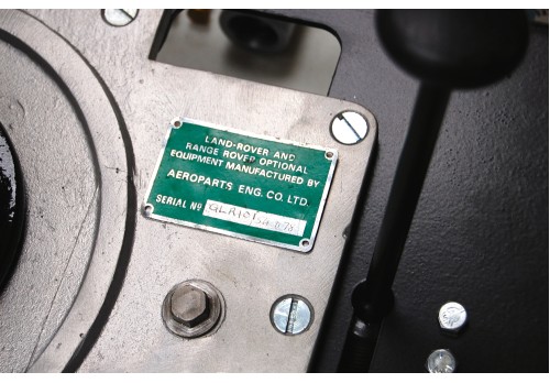 Aeroparts Winch / PTO Serial Number Plate RTC8001-PLATE