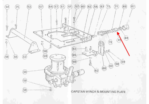 Fairey Capstan Winch Driveshaft (Land Rover Series 2 2a 3) FWL-444-A3