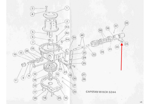 Fairey Capstan Winch Steel Pin FWL-172-A4