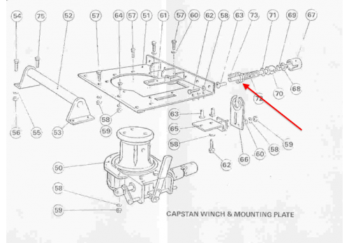 MAP / Fairey Capstan Winch Driveshaft Spring FWL-129-A4
