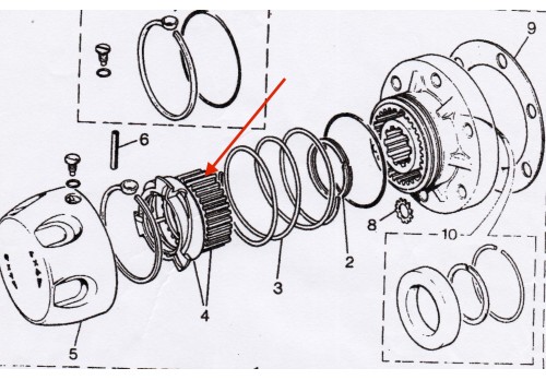 Fairey Free Wheeling Hub Actuator Roll Pin RTC7132-PIN