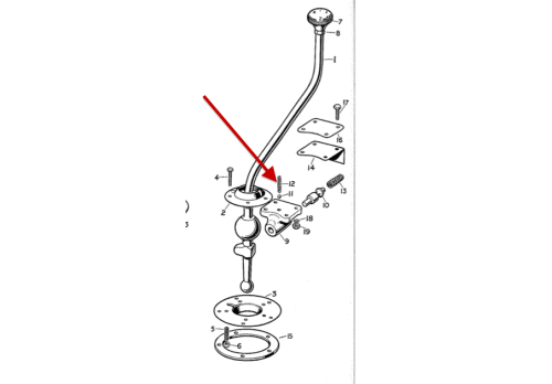 Aeroparts Capstan Winch Control Rod Selector Spring 211382